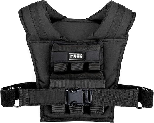 MVRK Weighted Vest Men 15lbs | 25lbs | 35lbs | 45lbs | 65lbs | 80lbs | 100lbs - Weighted Workout Vest With Removable Iron Weights, Heavy Duty Weighted Exercise Vest For Functional Training & Calisthenics - Weight Vest for Men
