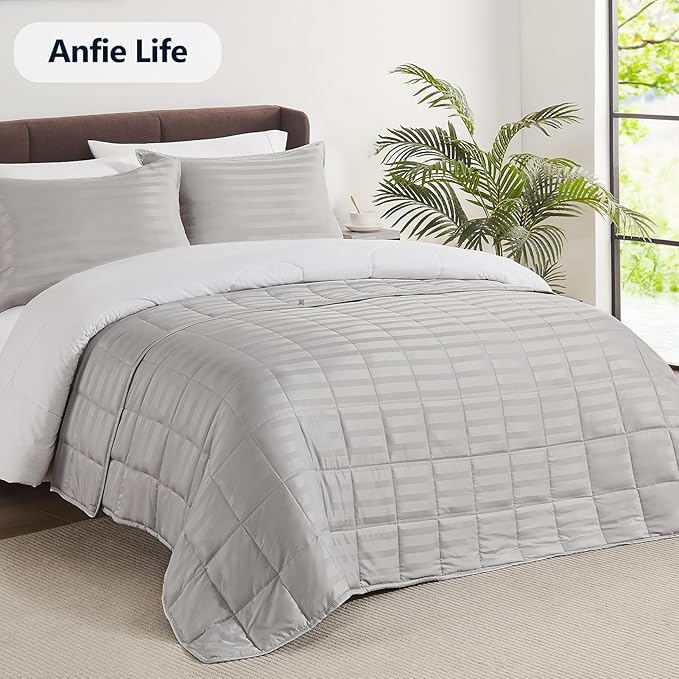 Weighted Blanket Kids (36"x48" 5lbs),Ultra Soft and Cozy Cooling Weighted Blanket Kids,Heavy Blanket with Machine Washable Soft Blanket, Light Grey