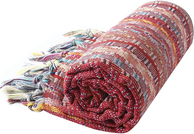 Cacala Pestemal Turkish Beach Towel Highly Absorbent Quick and Easy Dry Soft and Comfortable for Bath, Spa, Pool, Gym and Yoga 100% Cotton 37 x 70