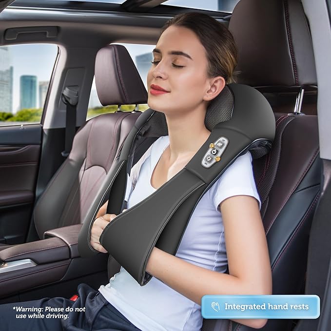 COMFIER Shiatsu Neck and Back Shoulder Massager with Heat, Back Massage for Pain Relief deep Issue,Gifts for Women Men