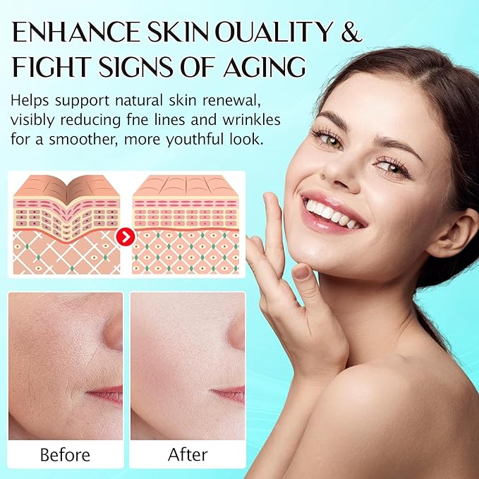 3% Hyaluronic Acid Serum for Face,Ultra-Hydrating Hyaluronic Acid Serum Tube Smooth Skin Deep Moisturizing Facial Serum for Anti-Aging with 30 Pcs Single-Use Vials Design