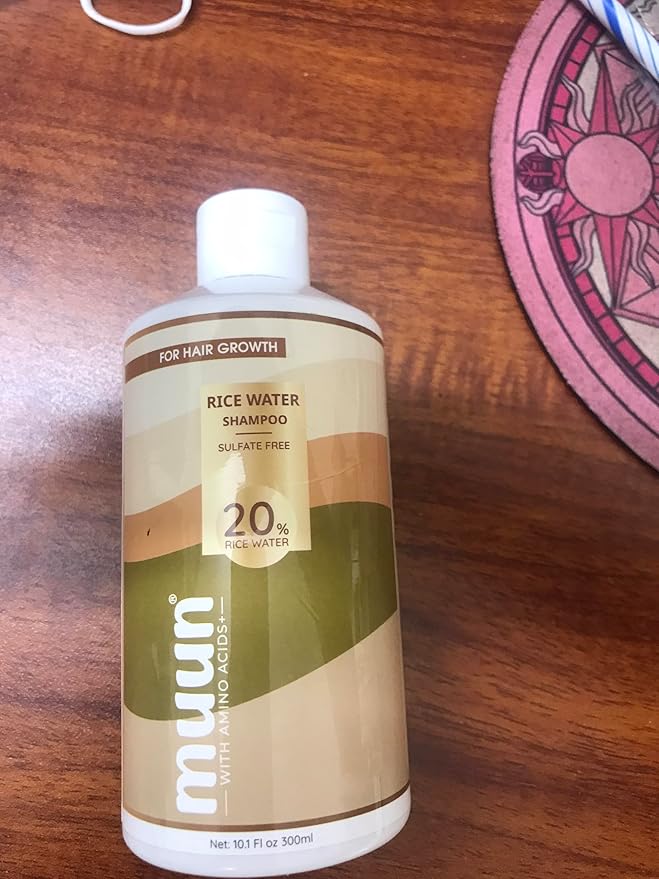 Muun Rice Water Shampoo with Amino Acids & Biotin - Natural Ingredients - Sulfate-free, Paraben-free, Cruelty-free, Phthalate-free, pH balanced 100% Vegan, Zero-Waste (Shampoo)