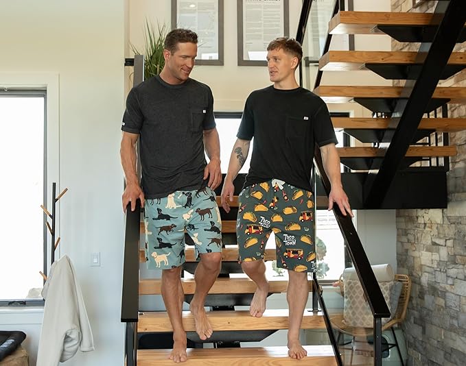 Lazy One Pajama Shorts for Men, Men's Pajama Bottoms, Sleepwear
