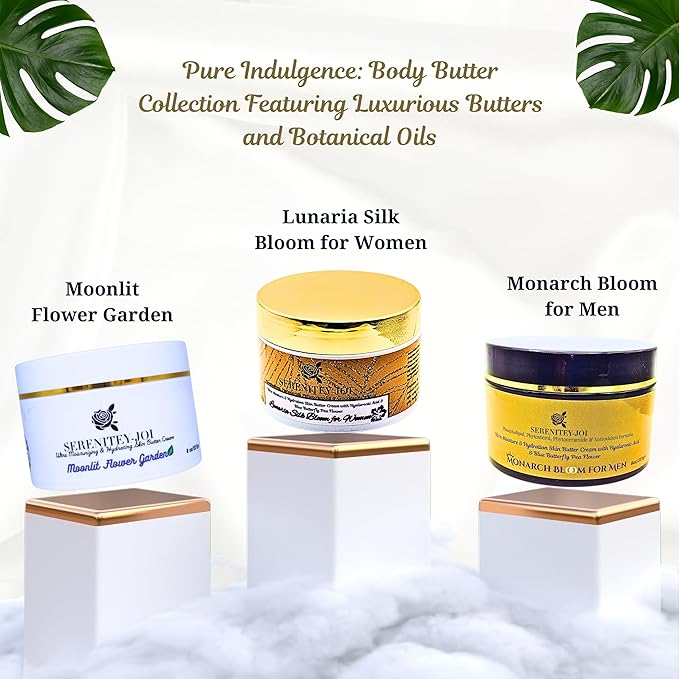 Ultra Hydration Body Butter Cream Moisturizer with Natural Ceramides, Hyaluronic Acid, Squalane, Cupuacu & Mango Butters + Botanical Oils-Intense Hydration For Anti-Aging & Dry Skin 8oz