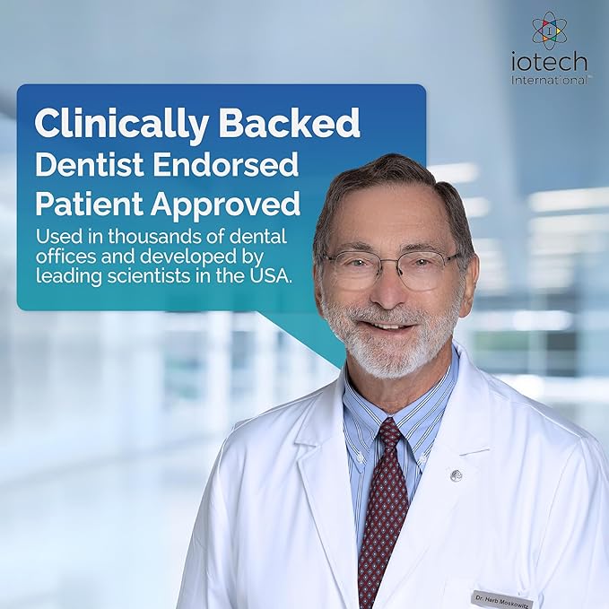 ioRinse AC Anticavity Fluoride Mouthwash - Alcohol-Free Molecular Iodine Mouth Wash Fights Tooth Decay & Protects Enamel - Safe Mint Rinse for Sensitive Mouths - Potent Bad Breath Protection 16 oz