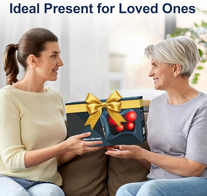 Mo Cuishle Shiatsu Back & Neck Massagers with Heat – Deep Tissue Relief for Pain, Tension & Muscle Relaxation – Perfect Gifts for Birthdays, Mother’s & Father’s Day, Christmas for Men, Women, Mom, Dad