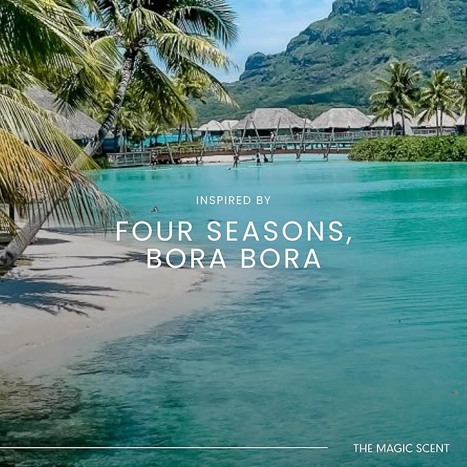 The Magic Scent Bamboo Diffuser Oil - Hotel & Home Luxury Scents Inspired by The Four Seasons, Bora Bora - Diffuser Oil Scents for Home Designed for Use in All Diffusers - 8.5 fl oz, 250 mL