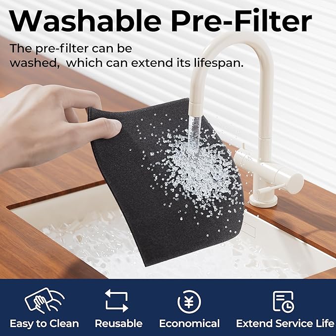Air Purifiers for Home Large Room up to 2200sq.ft with Washable Filters, EVALIT Air Purifier for Bedroom with Fragrance, PM 2.5 Display Air Quality Sensor for Smoke Dust Odors, Black, 1Pack+3Modes