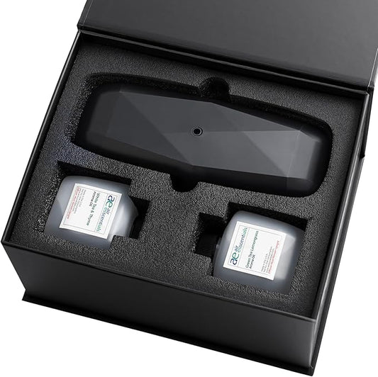 The Diamond Gift Set, Smart Scent Air Machine for Home with Refreshing Herbal & Citrus Aromas, Waterless Fragrance Oil Diffuser, White Tea & Thyme, Green Tea Lemongrass, Black