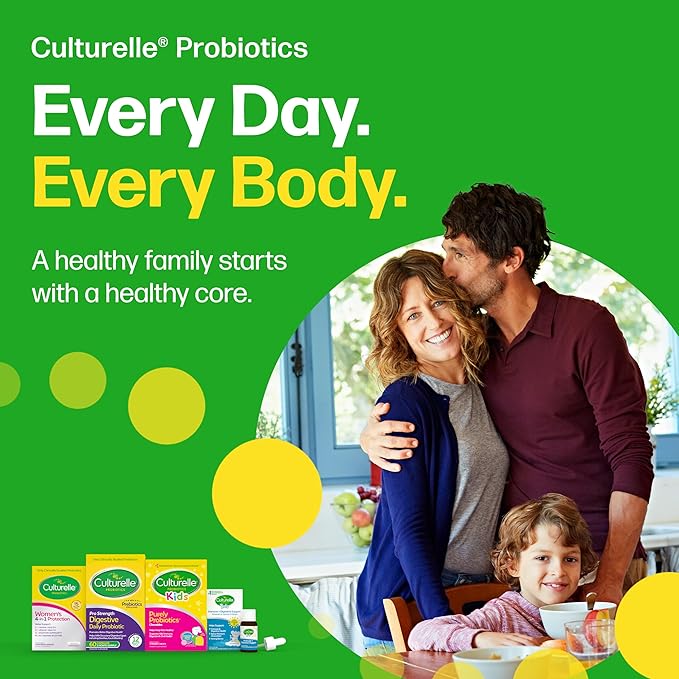 Culturelle 4-in-1 Probiotics for Women, Daily Probiotic & Prebiotic Supplement to Support Vaginal Health, Digestive Health, Immune Health, Occasional Diarrhea, Gas & Bloating Relief, Non-GMO, 30 Count