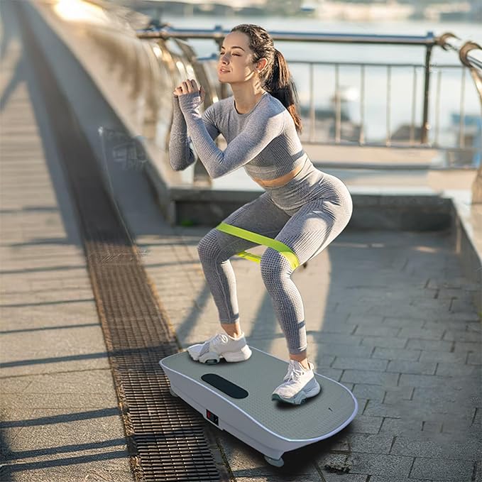 Smart Auto Vibration Plate – 10-Level Silent Shaker Machine for Weight Loss, Toning & Massage | No-Remote Patented Start-Stop, Quiet Motor, 10-Min Auto Workout for Unisex