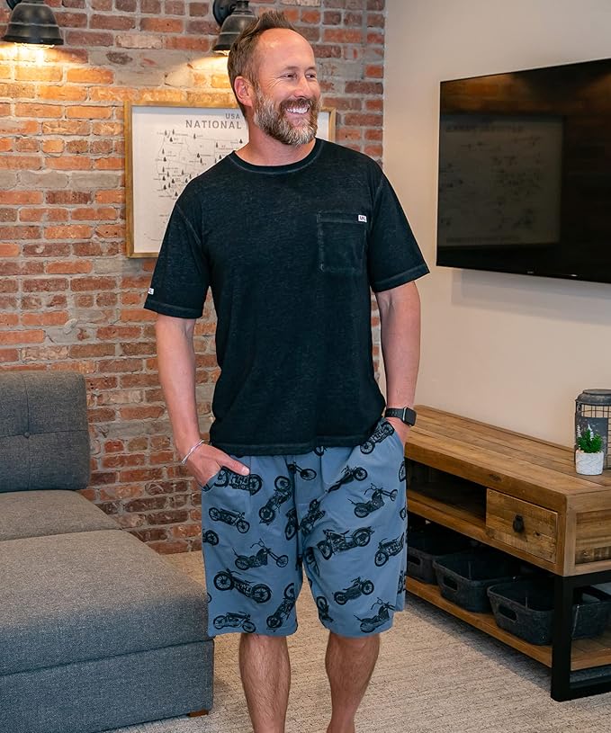 Lazy One Pajama Shorts for Men, Men's Pajama Bottoms, Sleepwear