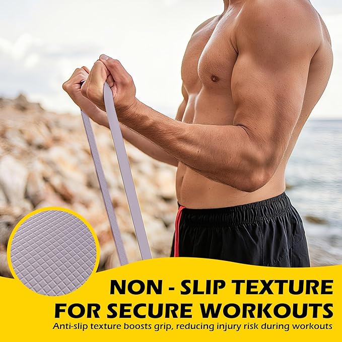 Pull Up Bands, Resistance Bands Set for Pull-Up Assistance, Exercise Bands with Door Anchor & Grip Pads for Men & Women Working Out, Physical Therapy, Muscle Training