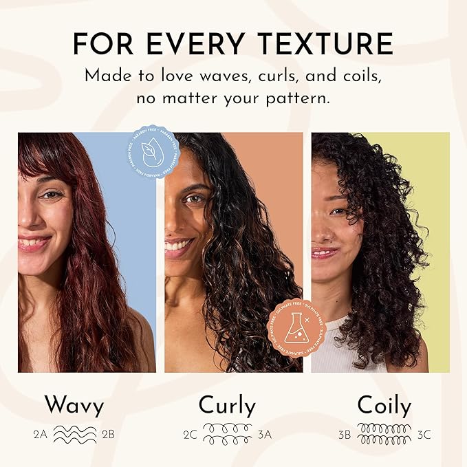 Leave In Cream | Enriched with Jojoba Oil & Nigella Sativa Seed Oil| Curly And Wavy Hair Cruelty-Free Vegan Frizz Control Hydration (3.52oz)