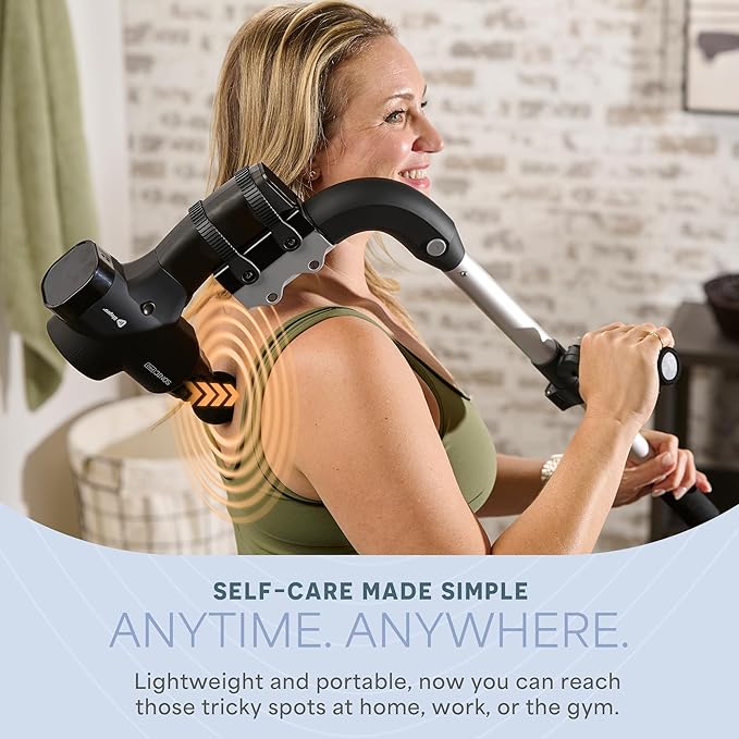LifePro Massage Gun & Holder (Sold Separately) – Percussion Muscle Massager for Athletes with 8 Heads & 6 Speeds – Deep Tissue Back Muscle Extender for Recovery