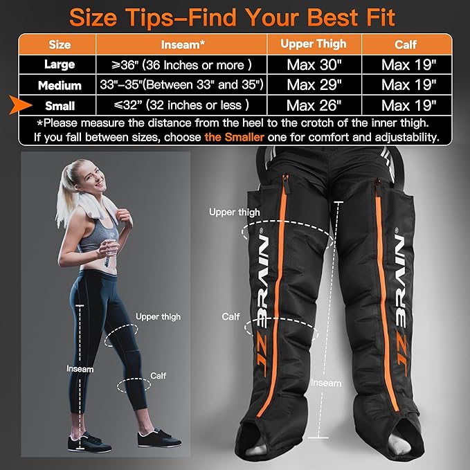 Sequential Air Compression Recovery System : Professional Full Leg Compression Boots for Circulation and Pain Relief - Sequential Device for Muscle Relaxation, Gifts for Athletes, Women, Men
