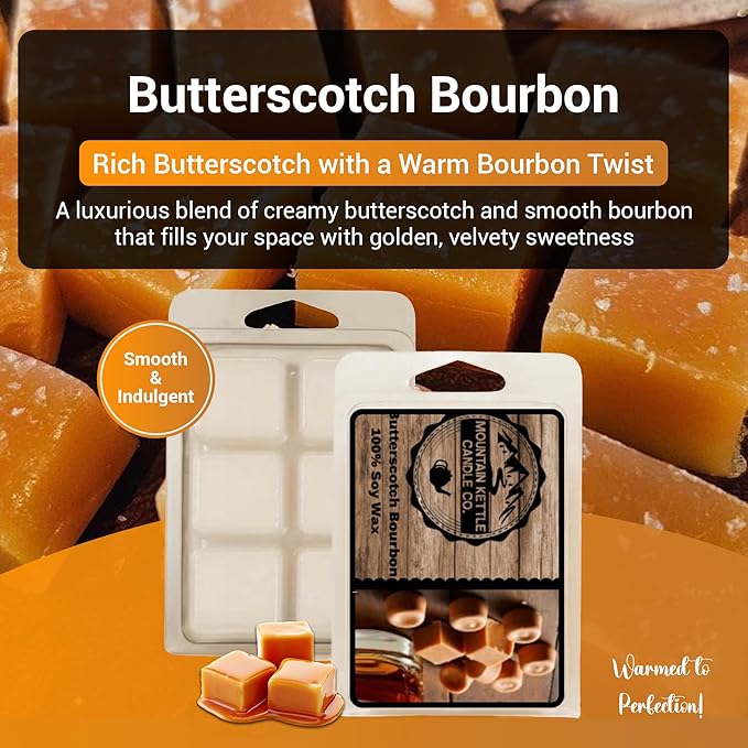 Wax Melts (Pack of 5) | Hand-Poured Soy Wax | Long Lasting Scent for Warmers | Made with Natural Oils | Hazelnut Coffee, Iced Lemon, Pumpkin Spice, Butterscotch, Chai Tea