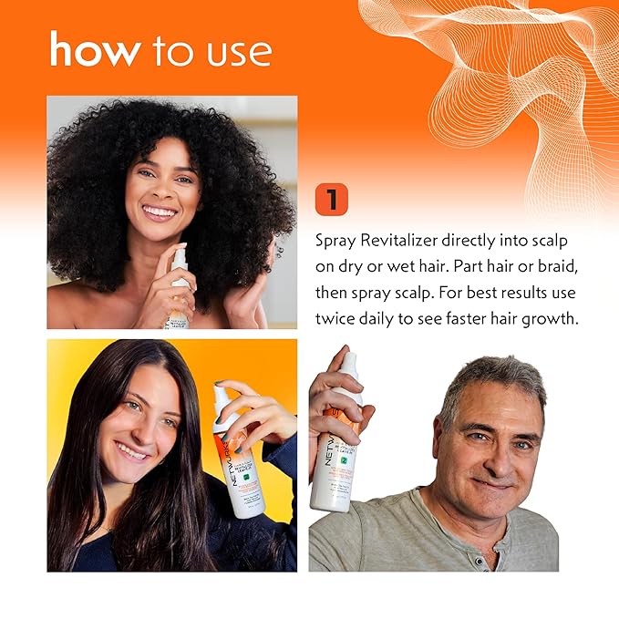 Regrowth Hair & Scalp Revitalizer Leave-In Spray, Biotin, Tea Tree & Mucopolysaccharides (natural polysaccharide/sugar polymer), 8 oz.