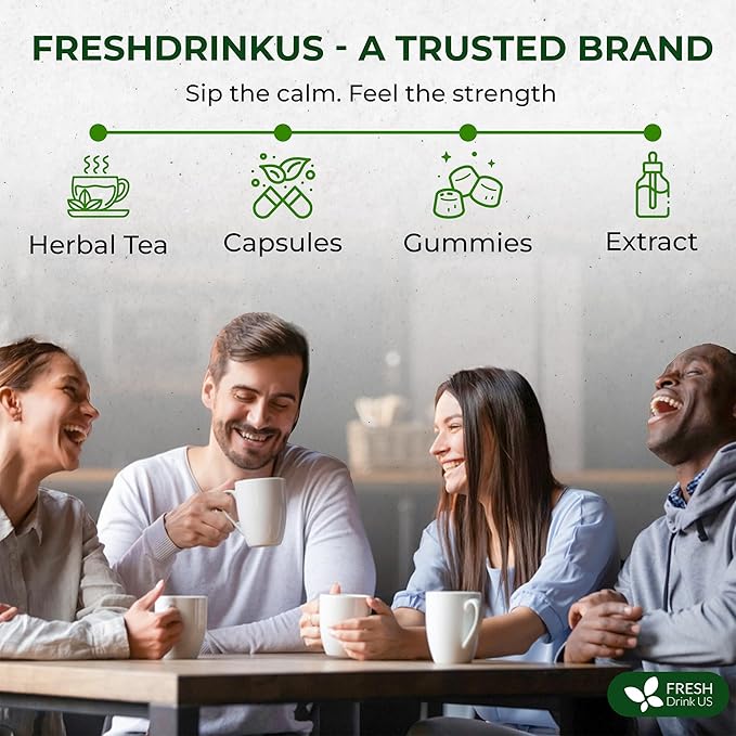 FreshDrinkUS, Premium Wormwood Tea - 75 Tea Bags - Handcrafted Herbal Blend, Caffeine-Free β Smooth Taste & Naturally Refreshing.
