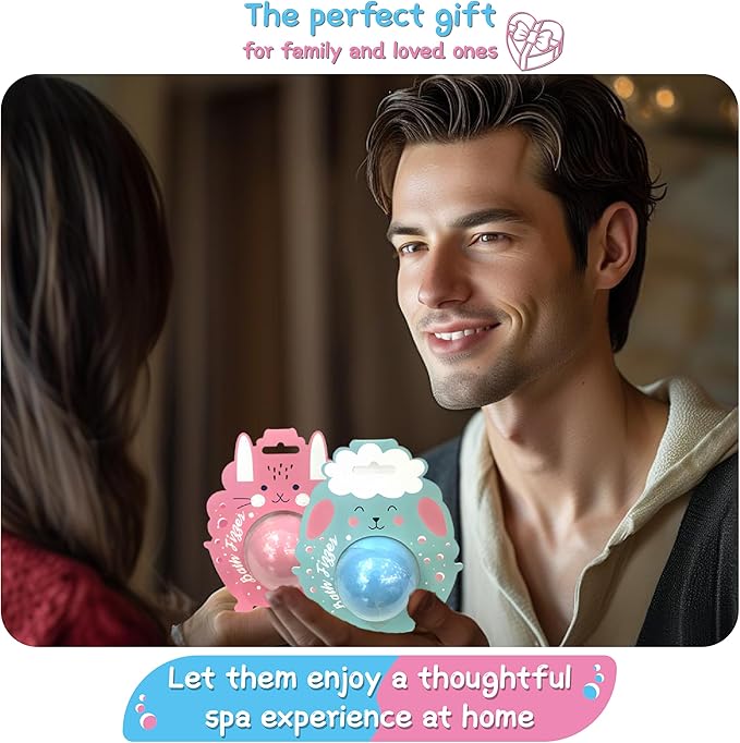 Handmade SPA Bubble Bath for Relaxing,Bath Bombs for Women Gift Set,Gift for Her/Him, Women, Girls, Wife, Mother,Rose and Mint Fragrance(2pack)