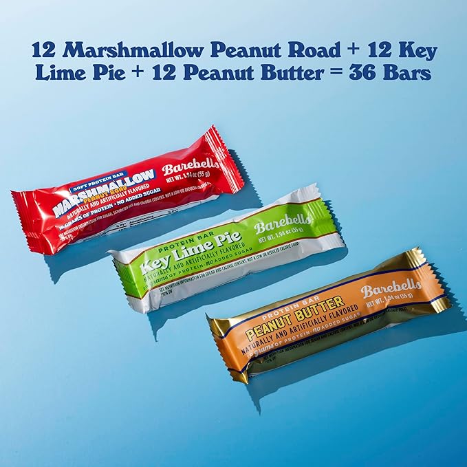 Barebells New On The Block Bundle (3 Mix Pack) – 36 Total Bars, High Protein Snacks, with 16g and 20g Protein & No Added Sugar – On-the-Go Breakfast or Post-Workout Treat