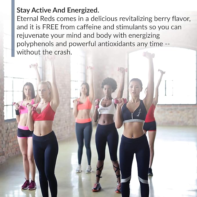 BioTrust Eternal Reds, Red Superfoods Powder, Support for Heart Health and Circulation, Energy, Stamina, No Added Sugar or Caffeine, Naturally Flavored and Sweetened, Berry Flavor (30 Servings)