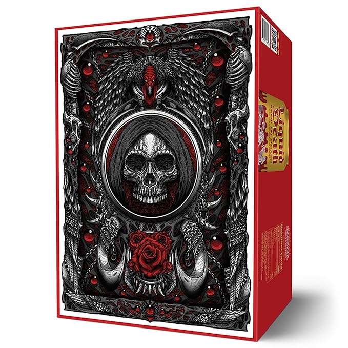 Liquid Death, Rest in Peach Iced Tea, 8-Pack (19.2oz Cans), Peach Flavored Back Tea, Low Calorie, No Artificial Sweeteners, B12 & B6 Vitamins