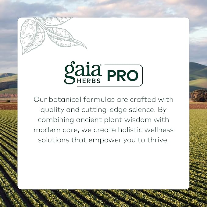 Gaia Herbs Pro Nighttime HPA - Restorative & Healthy Sleep Support Supplement* - Relaxation Support Supplement* with Ashwagandha Root Extract & Cordyceps Mushroom - 120 Liquid Phyto-Caps (60 Servings)