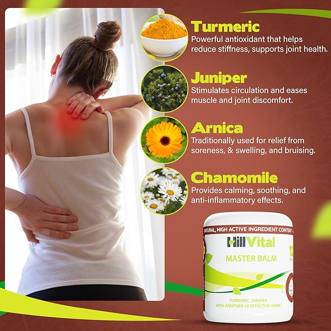 HillVital Rheumatic, Arthritis Pain Gel Extra Strength - Potent Rheumatoid Arthritis Pain Relief Cream, Turmeric-Arnicar Gel Ache Reliever for Sore Muscle, Relief for Joints, Tendons, Natural Solution