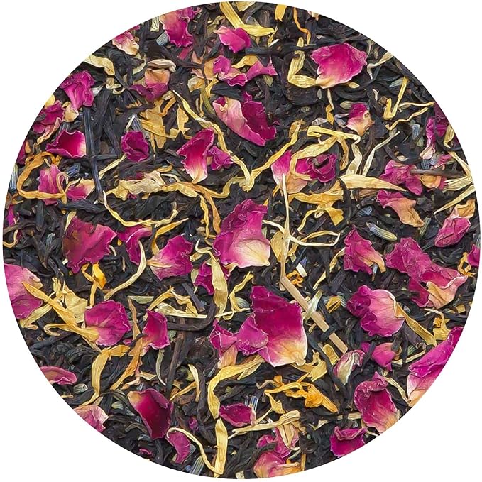 Tiesta Tea - Victorian Earl Grey, Loose Leaf, Floral Earl Grey Black Tea, Premium Blend, High Caffeinated Black, Make Hot or Iced Brews Up to 200 Cups, 16oz Resealable Bulk Pouch