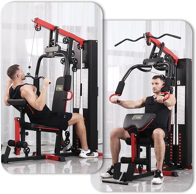Home Gym, Workout Equipment with Leg Press, Exercise Equipment for Home with Pulley System, Home Gym Equipment for Full Body Strength Training, Preacher Curl and Leg | Multiple Styles