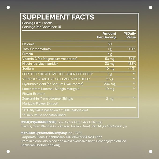 LTH Rewind Collagen Elixir - Trusted by Life Time Members - with Collagen Peptides, Hyaluronic Acid & Antioxidants - Supports Hair, Skin, Joint & Bone Health - Berry-Sorbet, 30 ml (15 Pack)