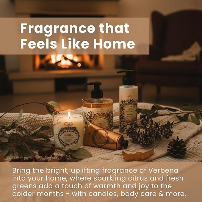 Panier des Sens β Verbena Candle β Long-Lasting Scented Candles for Home β Thoughtful Christmas Gift β 100% Natural Cotton Wick β Decorative Candles β 6.3 oz