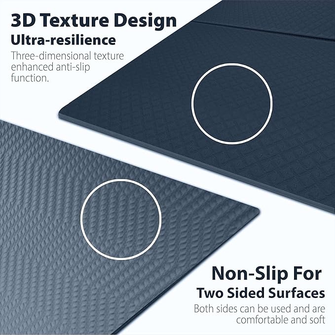 Foldable Yoga Exercise Mat – Lightweight, Anti-Slip, and Easy to Store for Yoga, Pilates, Home Workouts, and Floor Exercises