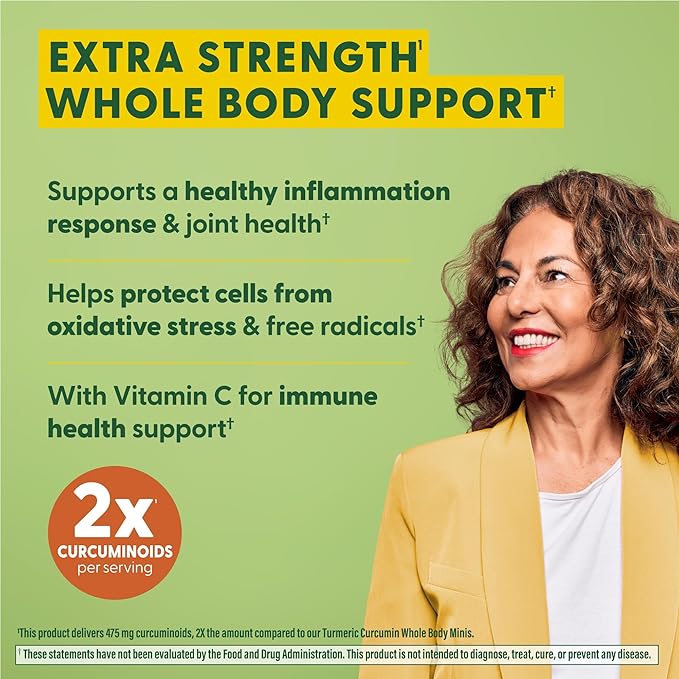 MegaFood Whole Body Turmeric Curcumin Supplement - Turmeric Supplement With Black Pepper & Vitamin C - 475 mg Curcuminoids Per Serving - Antioxidant & Immune Support - Vegan - 60 Tablets, 30 Servings
