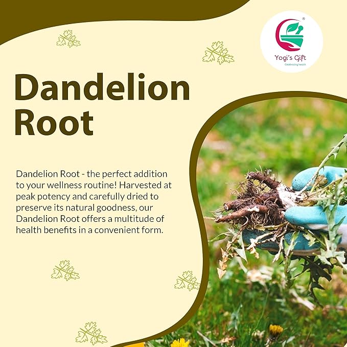Dandelion Root 1 LB | Raw and Whole root | by Yogi's Giftยฎ