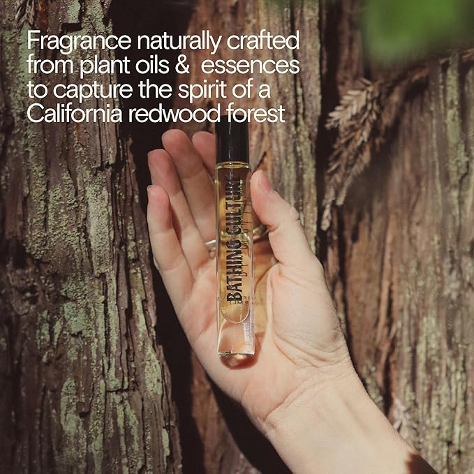 Bathing Culture, Organic Roll On Perfume Oil, Vegan Perfume Oils for Women, Long Lasting, Body Oils for Women, Natural, Clean, Vegan Personal Care, Cathedral Grove Scent, 0.3 fl oz, 9 ml
