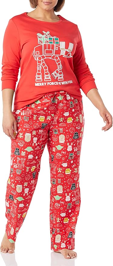 Amazon Essentials Disney | Marvel | Star Wars Women's Flannel Pajama Sleep Sets
