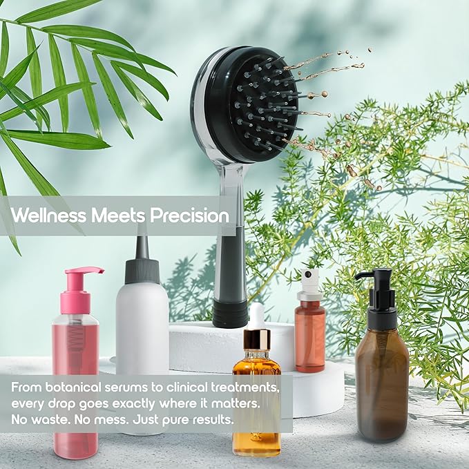 Massager Hair Growth Oil Applicator For Men And Women - Easy, Mess-Free, Precise Control Bask And Lather Scalp Stimulator For Adults - Promotes Clean, Healthy Hair Growth
