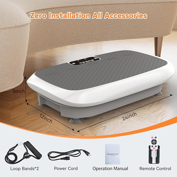Premium Vibration Plate Exercise Machine for Lymphatic Drainage, Weight Loss, Whole Body Workout Power Vibration Plate, Shake Plate,Home Gym Fitness Equipment