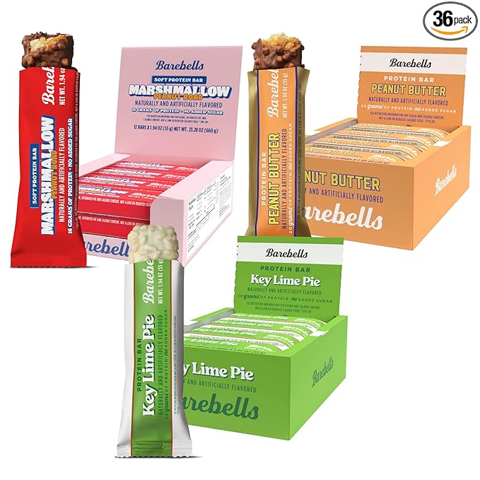 Barebells New On The Block Bundle (3 Mix Pack) – 36 Total Bars, High Protein Snacks, with 16g and 20g Protein & No Added Sugar – On-the-Go Breakfast or Post-Workout Treat