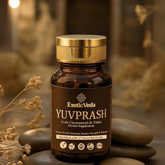Yuvprash – Sugar-Free Chyawanprash Tablets – Ayurvedic Multivitamin for Men & Women with 37 Herbs | Supports Immunity, Strength, Energy, Stamina, Vigour & Vitality | 60 Tablets