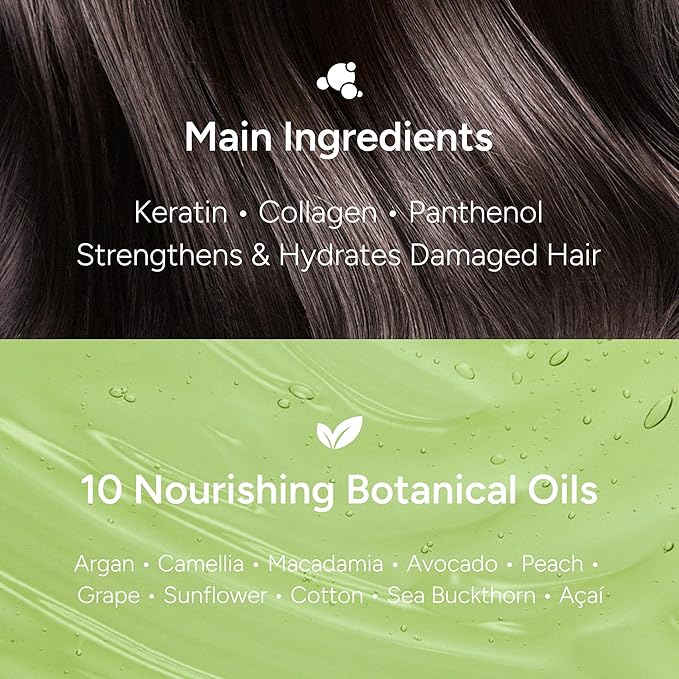 Perfumed Hair Oil & Serum 2-in-1 – Korean Essence Oil for Frizzy, Dry, Damaged Hair & Glass Hair Shine – Argan Oil & Amino Acids – Sulfate & Paraben-Free – Woody Blackberry, 100ml / 3.38 fl oz