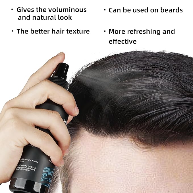 Natural sea salt spray for men,Texturizing,Volumizing,Beach Waves,fresh scent,6.0 fl oz,