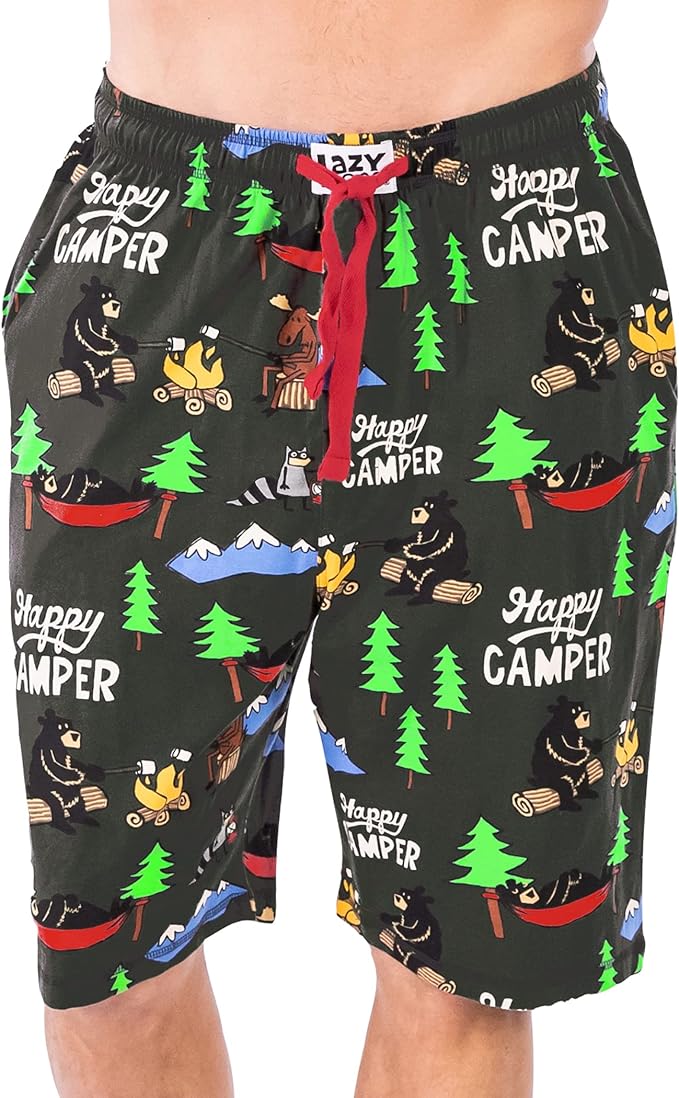 Lazy One Pajama Shorts for Men, Men's Pajama Bottoms, Sleepwear