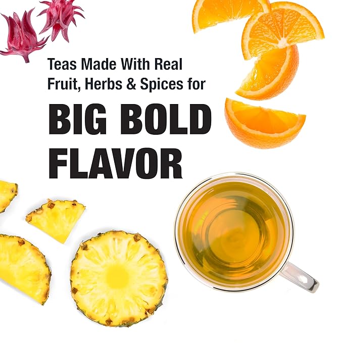 Tiesta Tea Maui Mango, Loose Leaf, Mango Pineapple Herbal Tea, Premium Non-Caffeinated Fruit Blend, Makes Hot or Iced & Brews Up to 25 Cups, 2.2 Ounce Resealable Pouch