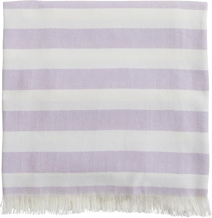 The Good Earth | 4 Pack Oversized Turkish Beach Towel Set Made of 100% Cotton | Luxury Turkish Beach Towels 35" x 78" | Turkish Beach Towels Oversized | Designed in USA | Ancara - Lilac