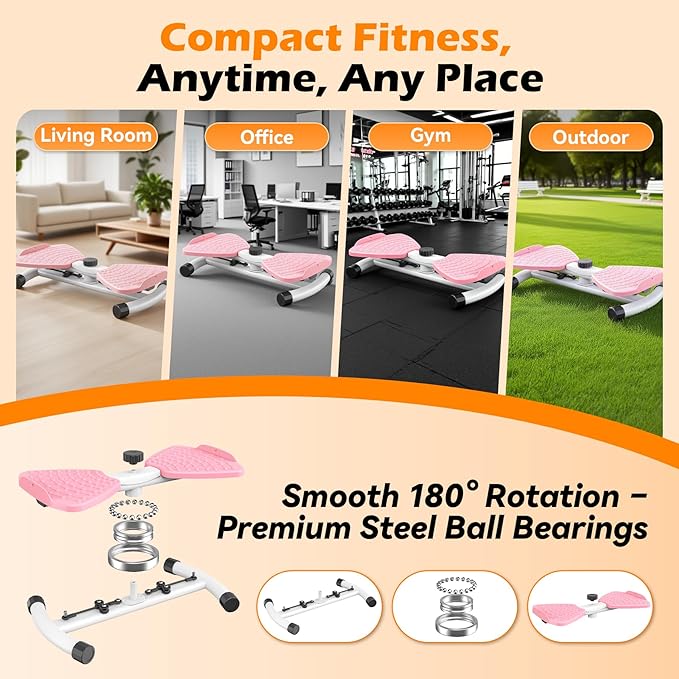waist twisting machine for Exercise, Ab Twister Board, Core Twister for Women & Home Fitness, twist board for exercise,300 LBS Capacity