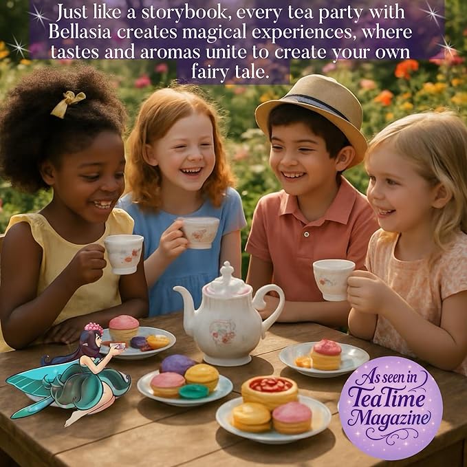 Bellasia Tea Could Catcher for Kids Using Real Fruit Pieces - Caffeine Free Herbal Tea Blend with Real Ingredients & Balanced Flavor- Add Loose Leaf Tea to Your Child’s Routine for A Fun & Tasty Drink