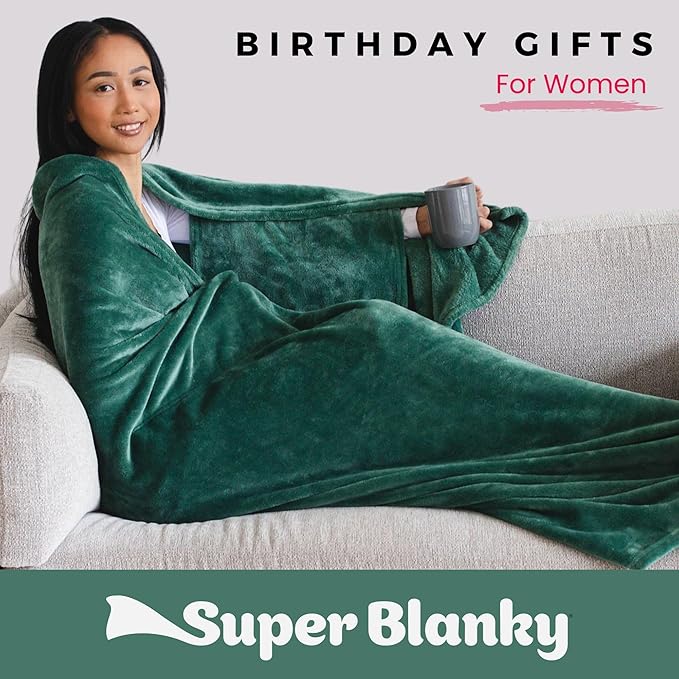 Wearable Blankets for Women, Adult Wearable Blanket Men, Top Christmas Gifts for Women, Wife Birthday Gift Ideas